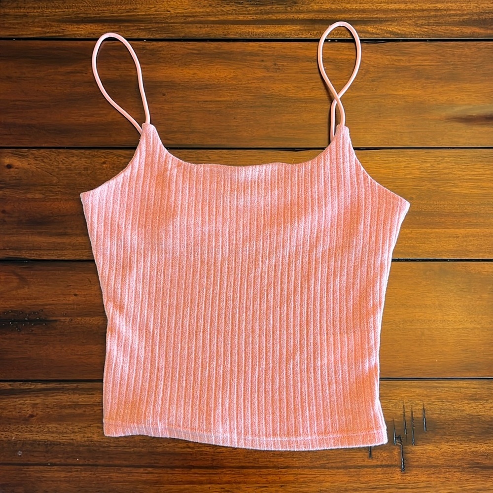 shein pink tank top (small)